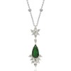13,45 Ct. Diamond Emerald Pendant